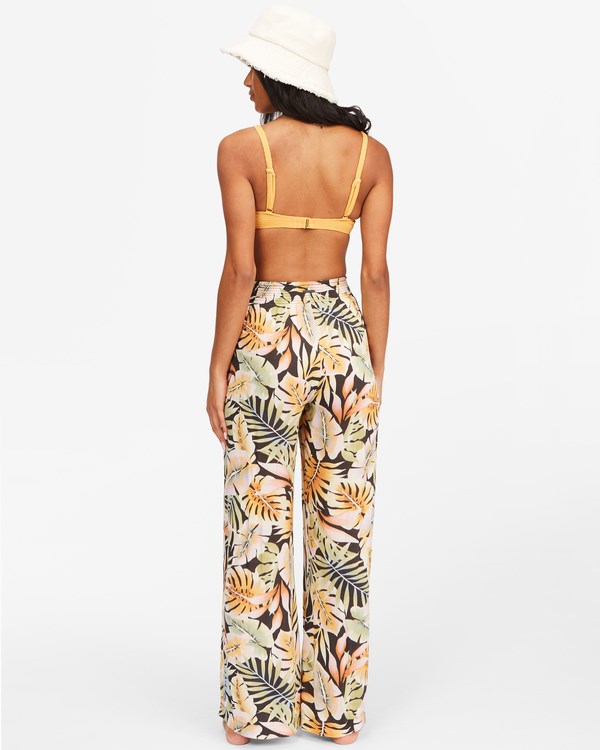 Billabong Split Spirit Floral Pants Black 2 | RIFZM5824