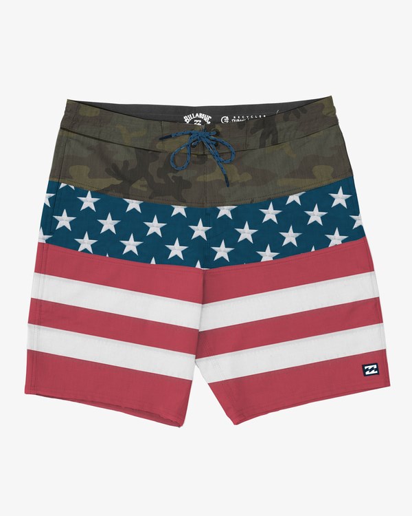 Billabong Stars Stripes Tribong Lo Tide Boardshorts 19\