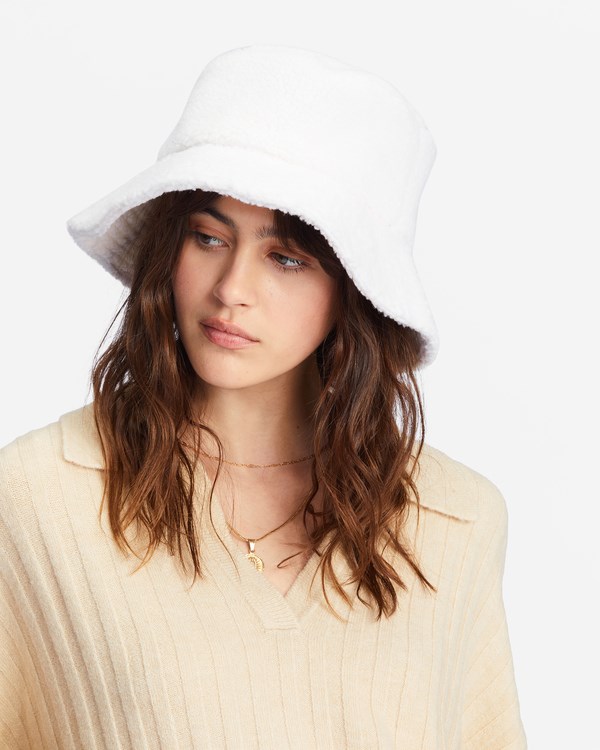 Billabong Still Single Fleece Bucket Hat Antique White | ATUIG7053