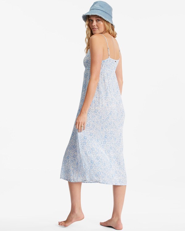 Billabong Summer Daydream Midi Slip Dress Salt Crystal | ZQOWT6248