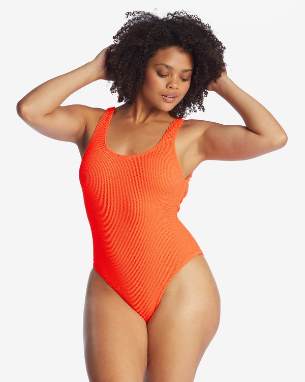 Billabong Summer High One Piece Swimsuit Orange Crush | ERYNJ3759