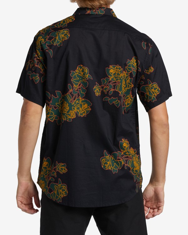 Billabong Sundays Floral Short Sleeve Shirt Phantom | MXTDK5912