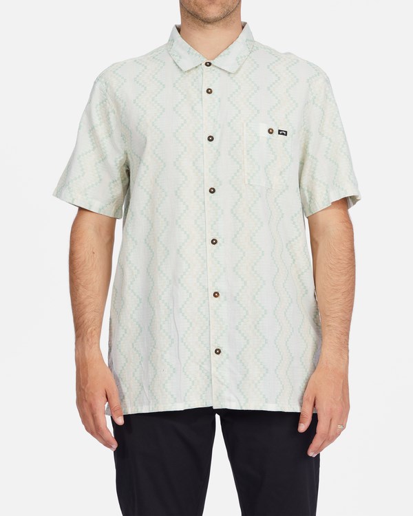 Billabong Sundays Jacquard Short Sleeve Shirt Chino | IZVCD1780