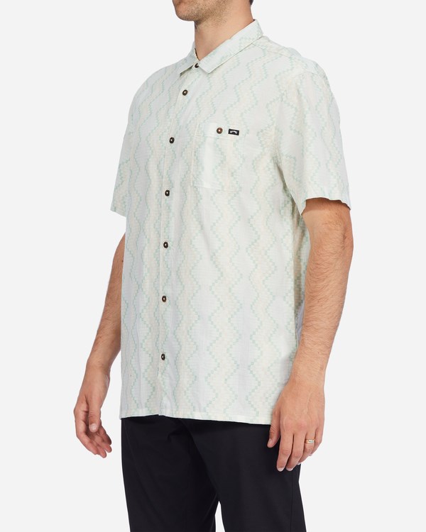 Billabong Sundays Jacquard Short Sleeve Shirt Chino | IZVCD1780