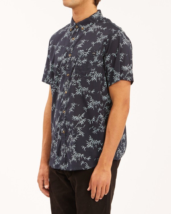 Billabong Sundays Mini Short Sleeve Shirt Navy | AWZRS6132