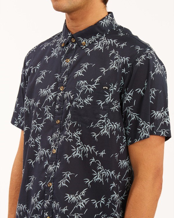 Billabong Sundays Mini Short Sleeve Shirt Navy | AWZRS6132