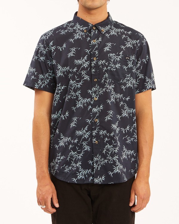 Billabong Sundays Mini Short Sleeve Shirt Navy | AWZRS6132