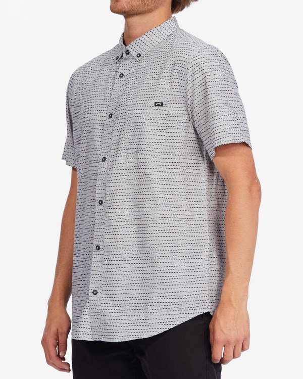 Billabong Sundays Mini Short Sleeve Shirt Grey Heather | FYQXP2483