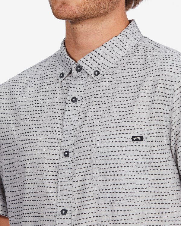 Billabong Sundays Mini Short Sleeve Shirt Grey Heather | FYQXP2483