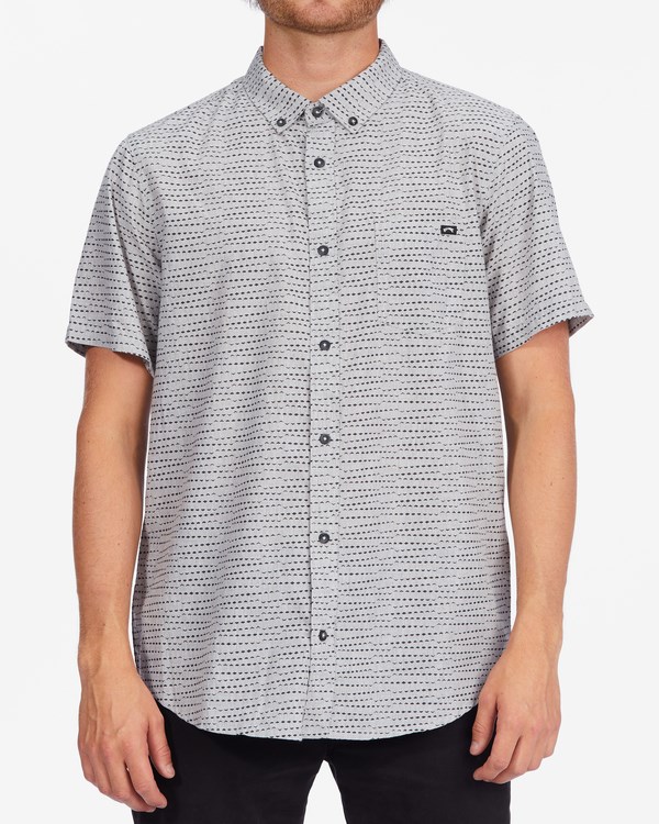 Billabong Sundays Mini Short Sleeve Shirt Grey Heather | FYQXP2483