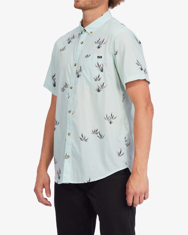 Billabong Sundays Mini Short Sleeve Shirt Seamist | JNATM7428