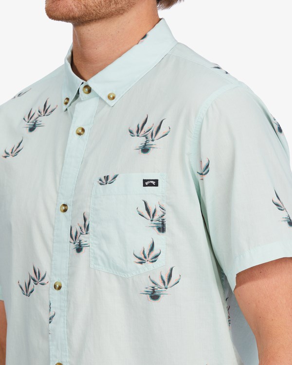 Billabong Sundays Mini Short Sleeve Shirt Seamist | JNATM7428