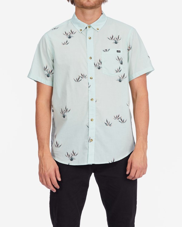 Billabong Sundays Mini Short Sleeve Shirt Seamist | JNATM7428