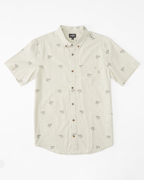 Billabong Sundays Mini Short Sleeve Shirt Stone Heather | NYQBG4032