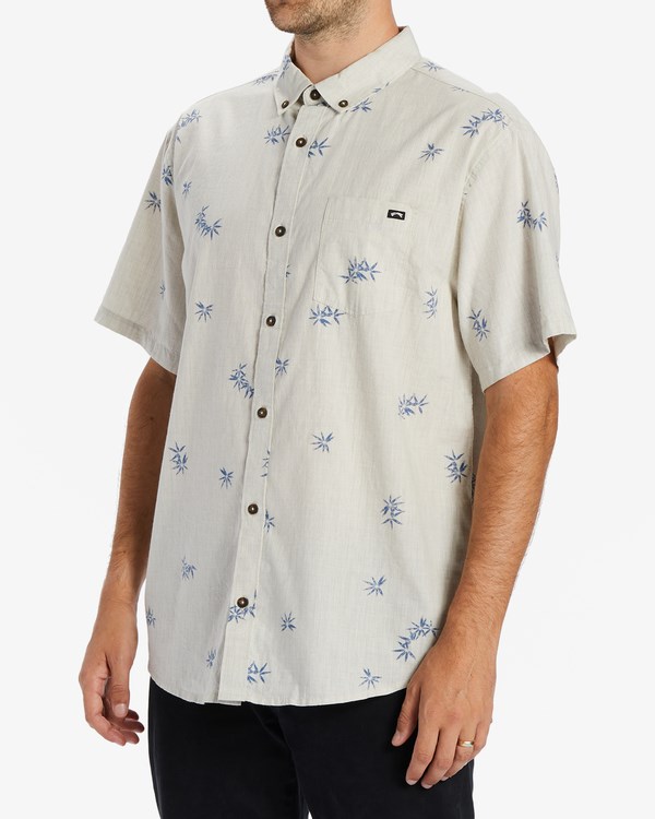 Billabong Sundays Mini Short Sleeve Shirt Cream | VAYHQ2710