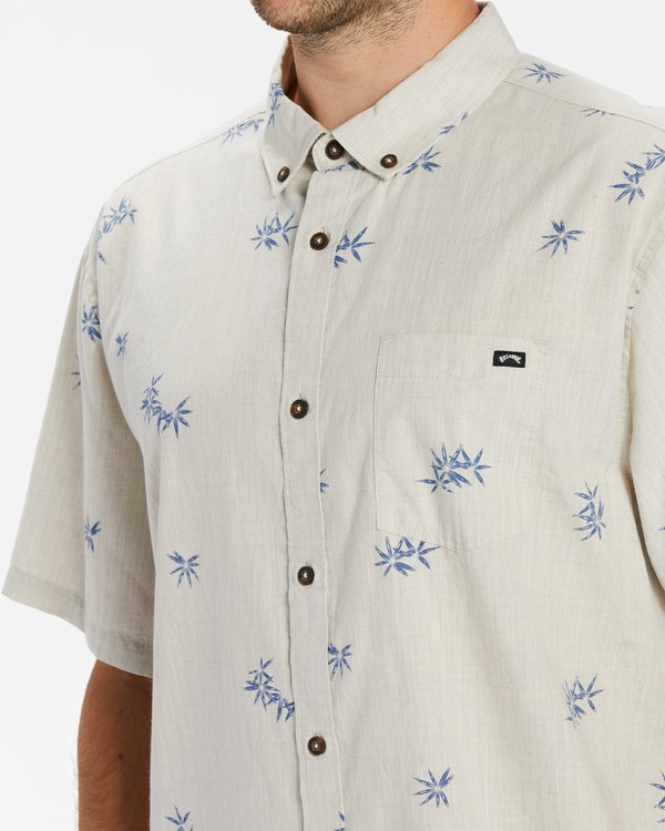 Billabong Sundays Mini Short Sleeve Shirt Cream | VAYHQ2710