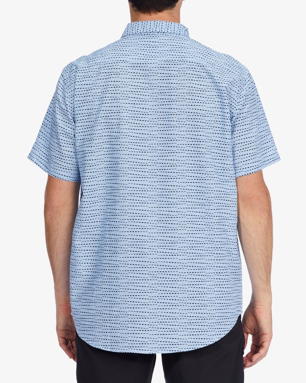 Billabong Sundays Mini Short Sleeve Shirt Cloud Blue | WGIMP4970