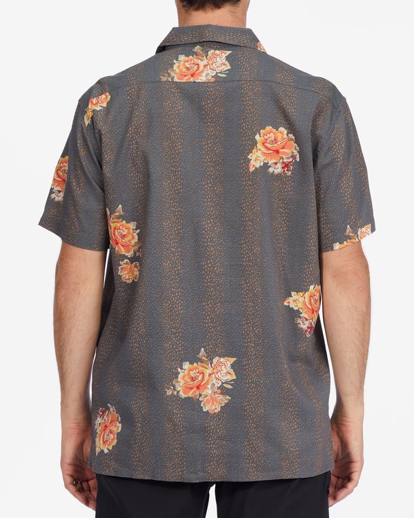 Billabong Sundays Vacay Short Sleeve Shirt Mud | UPVTN0579