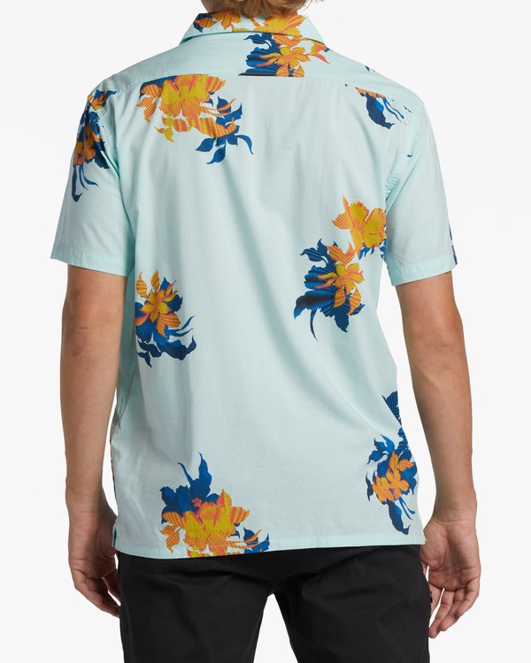 Billabong Sundays Vacay Short Sleeve Shirt Minty | URKPD8679