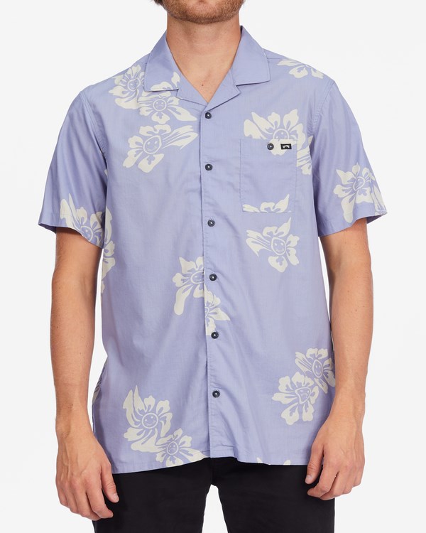 Billabong Sundays Vacay Short Sleeve Shirt Purple Haze | YZCQN0358