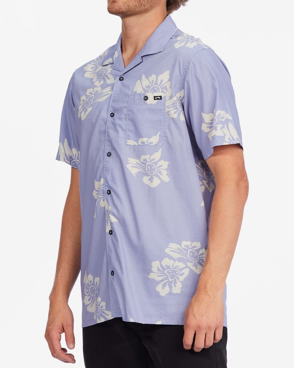 Billabong Sundays Vacay Short Sleeve Shirt Purple Haze | YZCQN0358