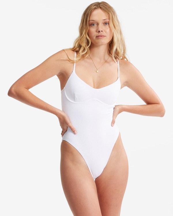 Billabong Sunrays Underwire One-Piece Swimsuit White | QSART6308