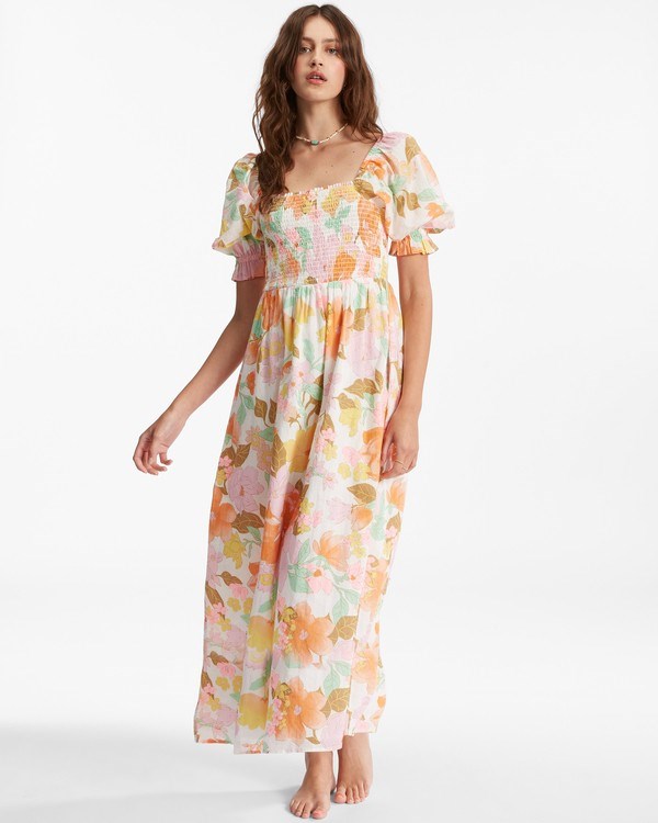 Billabong Super Sweet Maxi Dress Multi | ILKQO5790