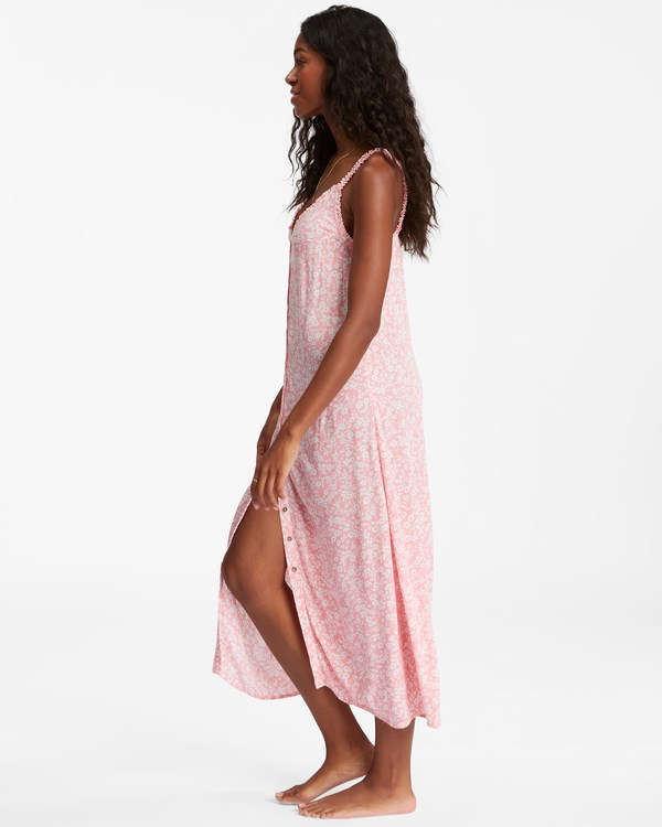 Billabong Sweet Edges Dress Pink Sunset | DHIRA4752