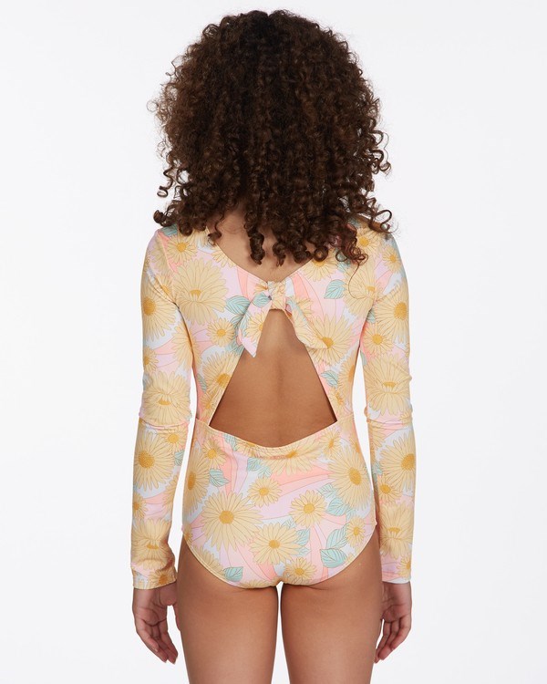 Billabong Sweet Sunset Long Sleeve Swimsuit Multi | QMDRK6354