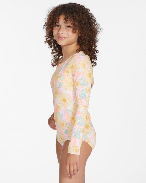 Billabong Sweet Sunset Long Sleeve Swimsuit Multi | QMDRK6354