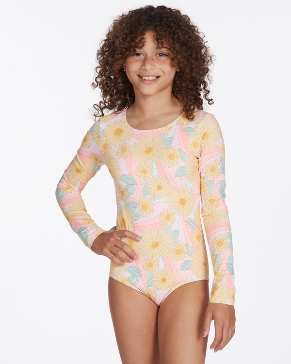 Billabong Sweet Sunset Long Sleeve Swimsuit Multi | QMDRK6354