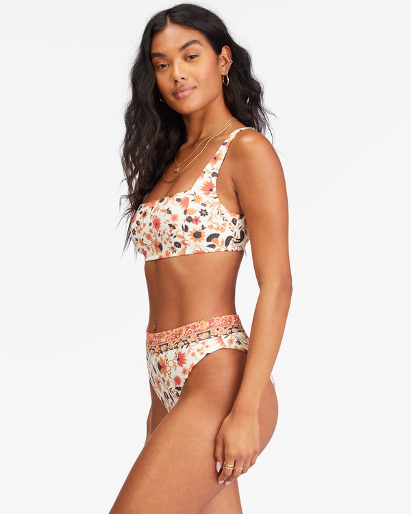 Billabong Swept Away Square Neck Tank Bikini Top Multi | KLEUF7493