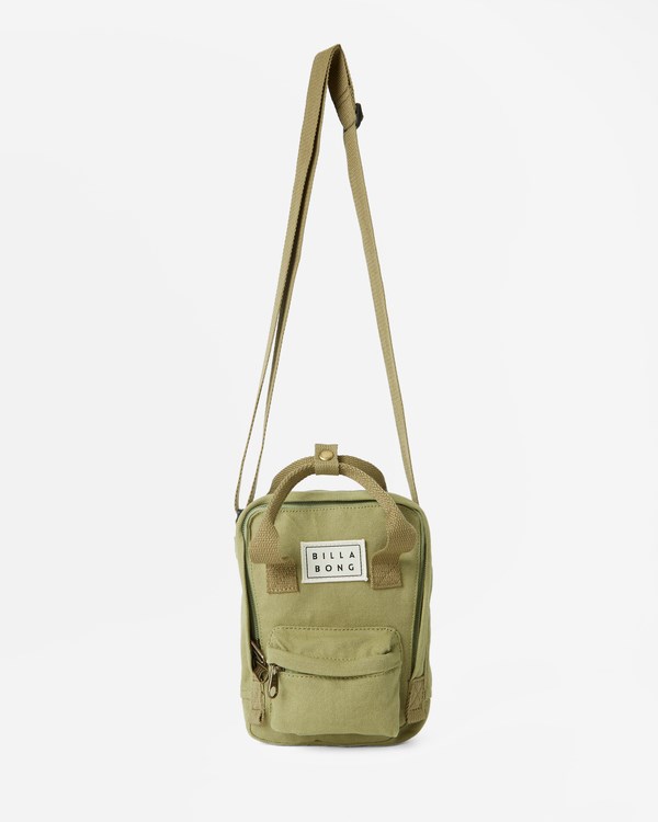 Billabong Take It Canvas Crossbody Bag Avocado | GYDRO8651