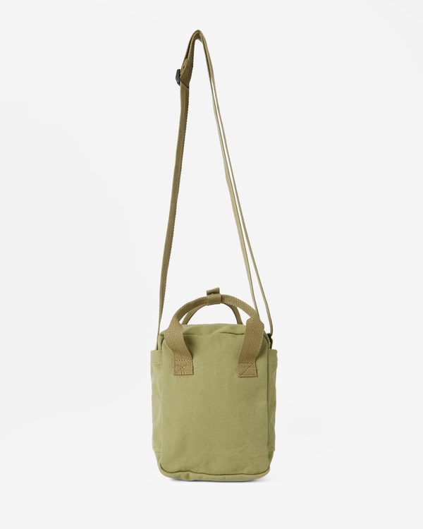 Billabong Take It Canvas Crossbody Bag Avocado | GYDRO8651