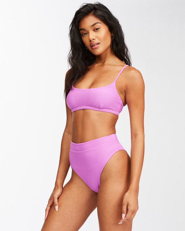 Billabong Tanlines Avery Mini Scoop-Neck Bikini Top Bright Orchid | IQJXU6423