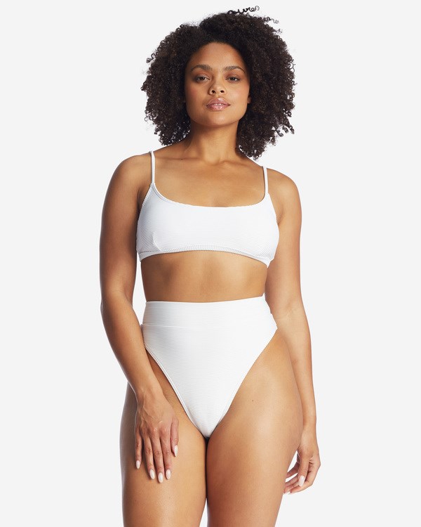 Billabong Tanlines Avery Mini Scoop-Neck Bikini Top White | VNOYA3610