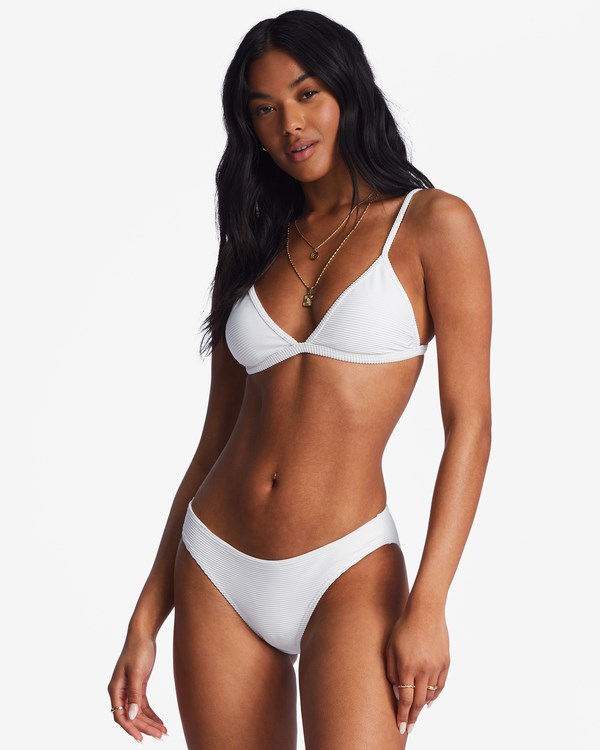 Billabong Tanlines Ceci Triangle Bikini Top White | GMDXL0685