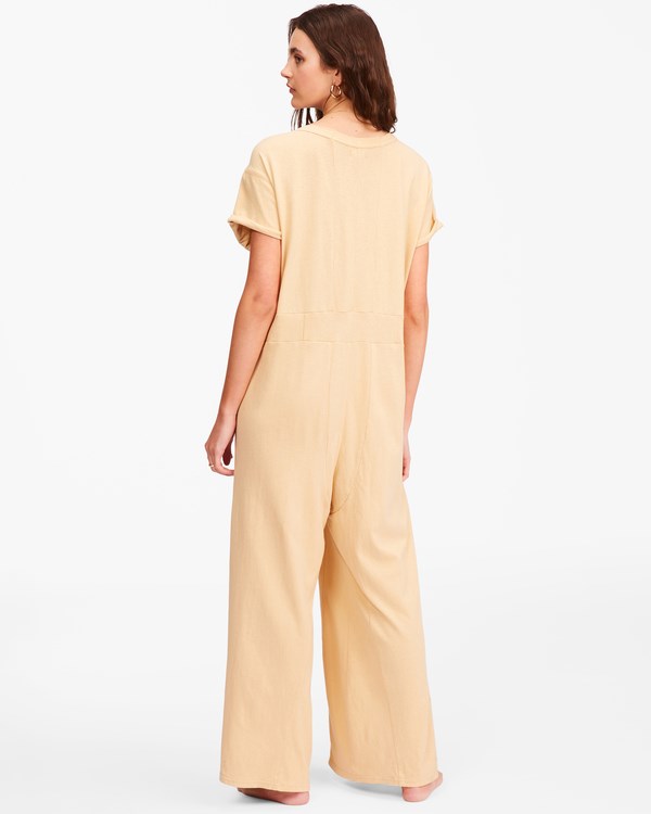 Billabong That Kind Of Day Knit Jumpsuit Desert Sand | BNLSG4380