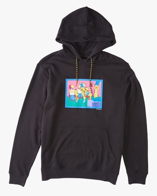 Billabong The Simpsons Couch Gag Pullover Hoodie Black | XPWEM0679