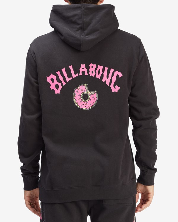 Billabong The Simpsons Donut Pullover Hoodie Black | BSLWZ4091