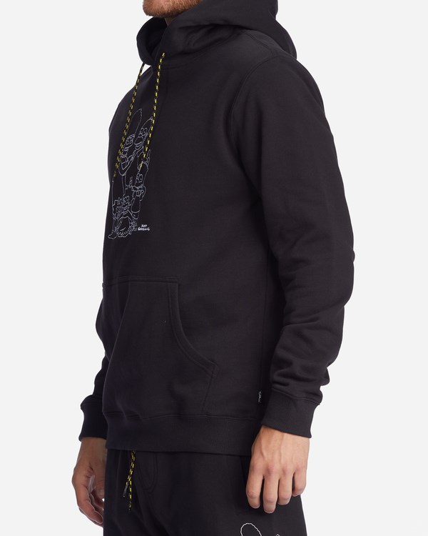 Billabong The Simpsons Family Keyline Pullover Hoodie Black | WCAYU7298