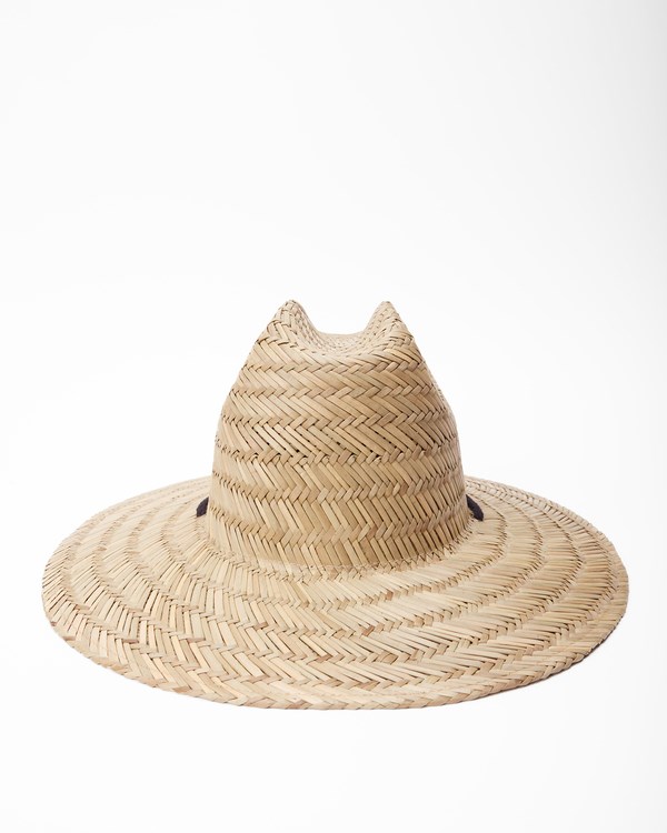 Billabong Tides California Straw Lifeguard Hat Off White | QRZAU1076