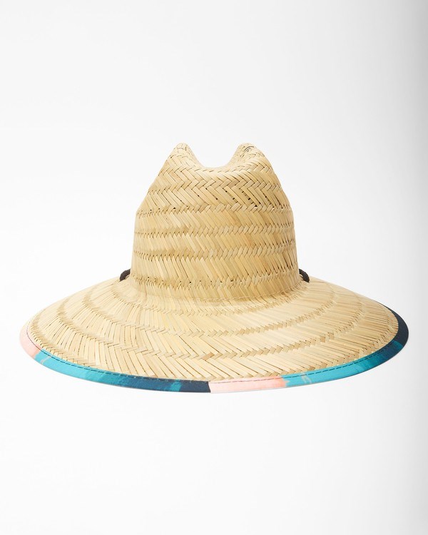 Billabong Tides Print Straw Lifeguard Hat Sand | GRSME6745