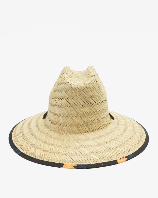 Billabong Tides Print Straw Lifeguard Hat Neon Night | ZJCKB5402