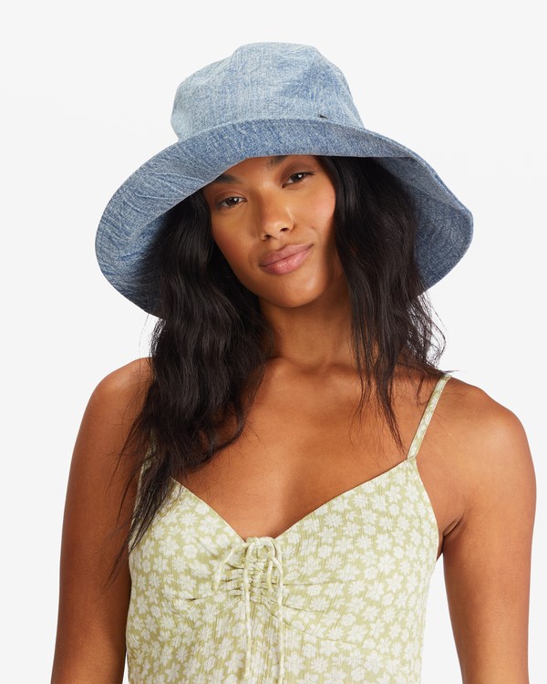 Billabong Time To Shine Bucket Hat Washed Denim | WHOIM0482