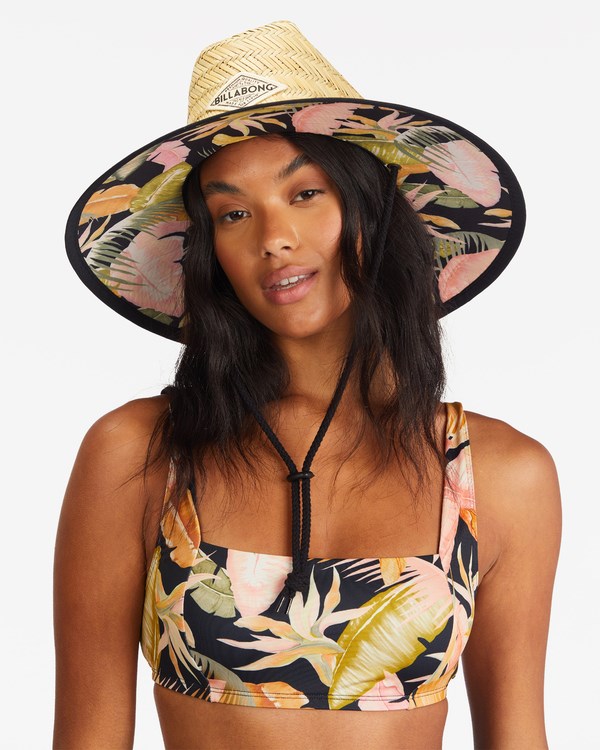 Billabong Tipton Straw Lifeguard Hat Greenmist | UPCVK8429