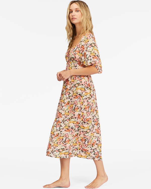 Billabong True Romance Midi Dress Multi | FASPV6782