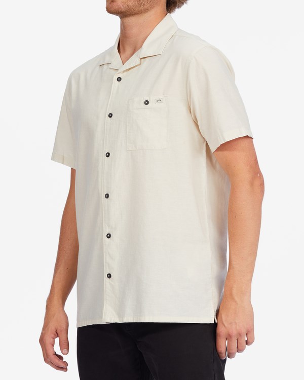 Billabong Vacay All Day Short Sleeve Shirt Natural | HRMWC3715