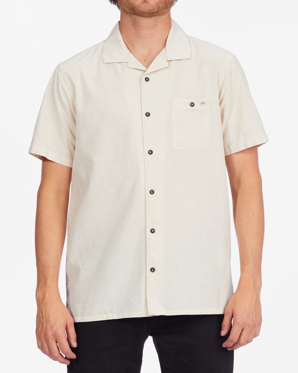 Billabong Vacay All Day Short Sleeve Shirt Natural | HRMWC3715