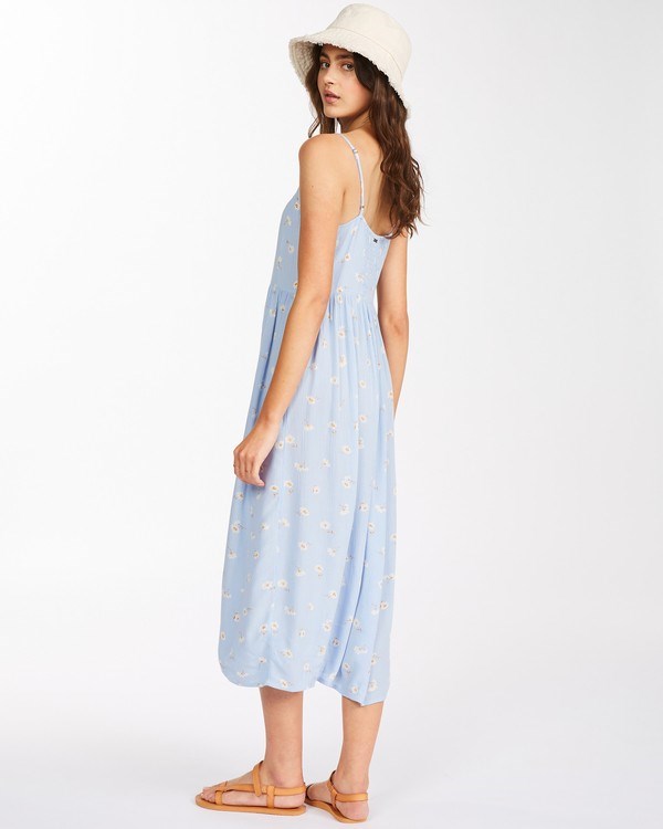 Billabong Venice Babe Midi Slip Dress Rain Drop | TWVCY6385